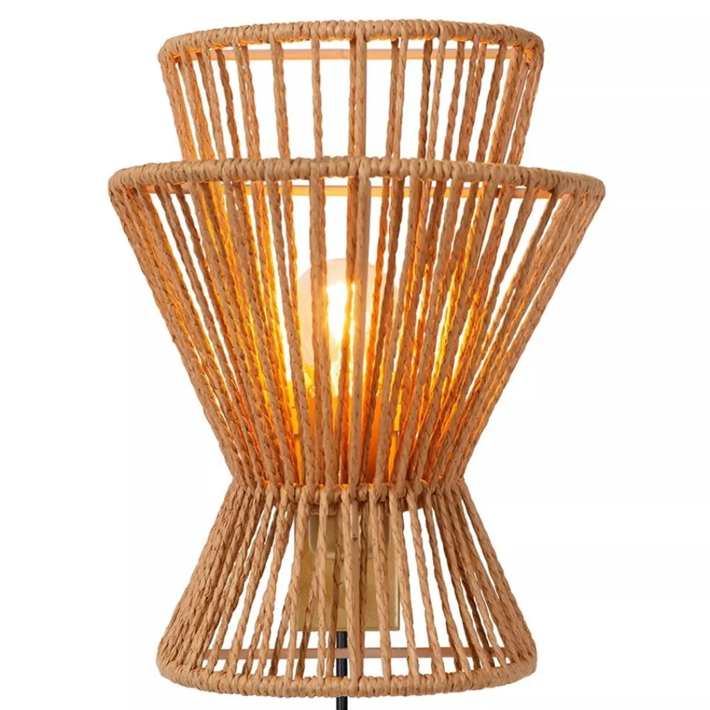 Wandlamp papier naturel met mat goud>Straluma Cheap