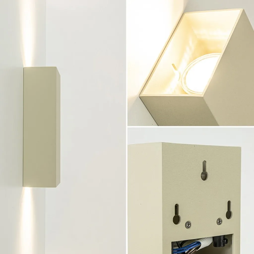 Wandlamp sandy up+down GU10>Straluma Hot