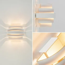Wandlamp Scudo klein wit/goud><noscript><img width=