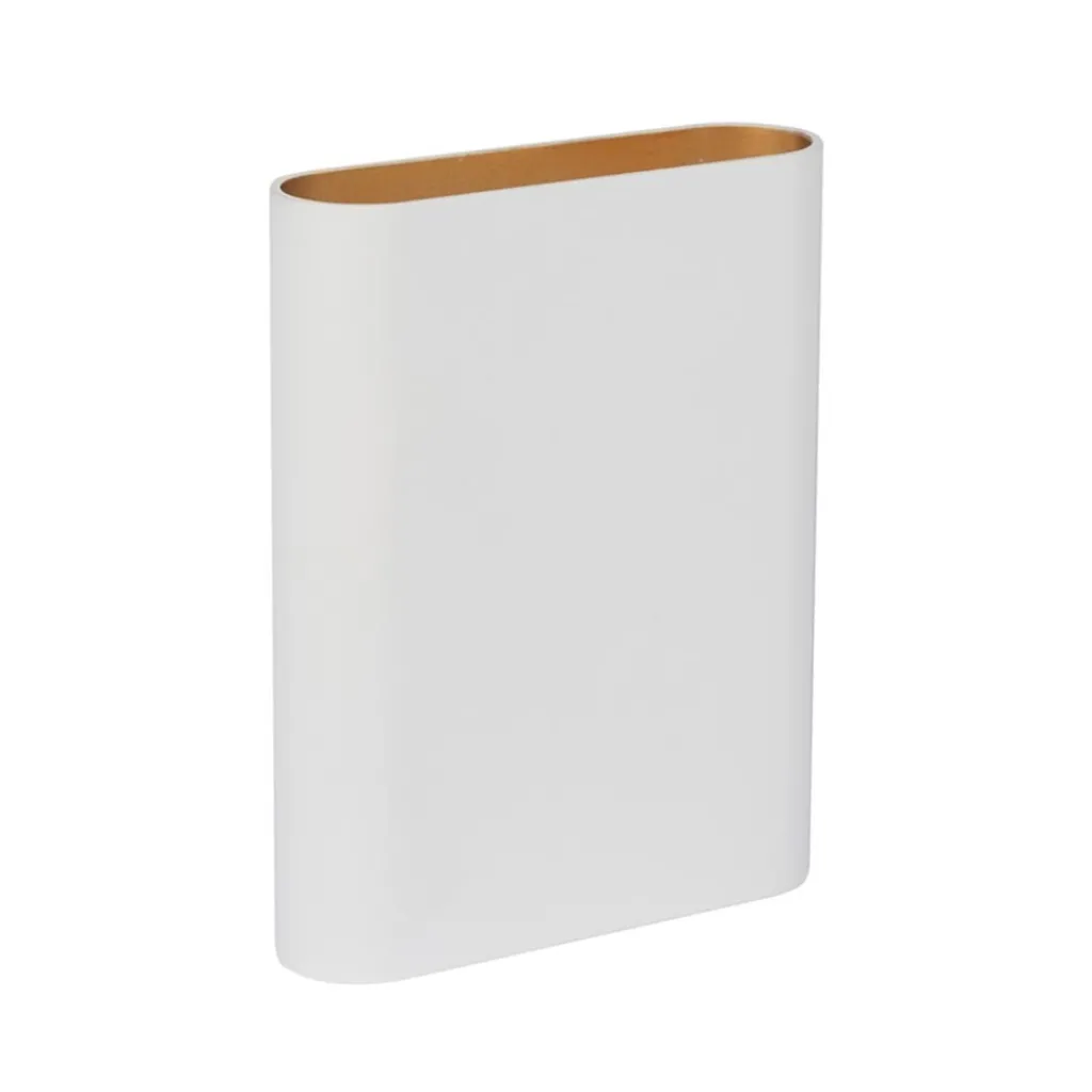 Wandlamp wit/goud ovaal dimbaar>Straluma Flash Sale