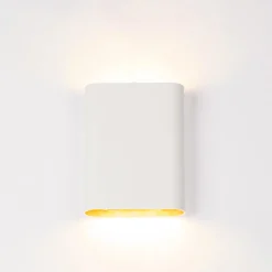 Wandlamp wit/goud ovaal dimbaar>Straluma Flash Sale