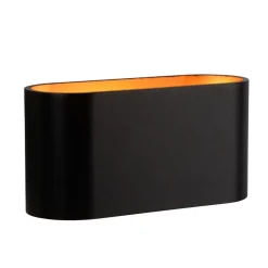 Wandlamp Xera ovaal zwart/goud>Straluma Shop