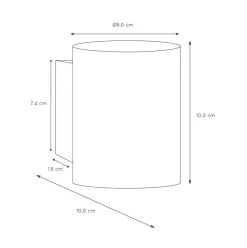 Wandlamp Xera zwart/goud binnenkant><noscript><img width=