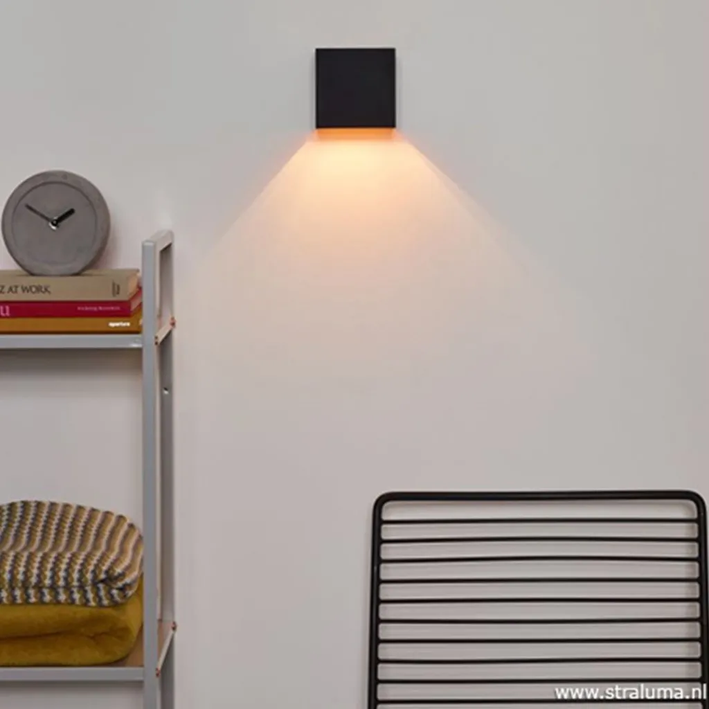Wandlamp Xio kubus zwart/goud inclusief G9>Straluma Flash Sale