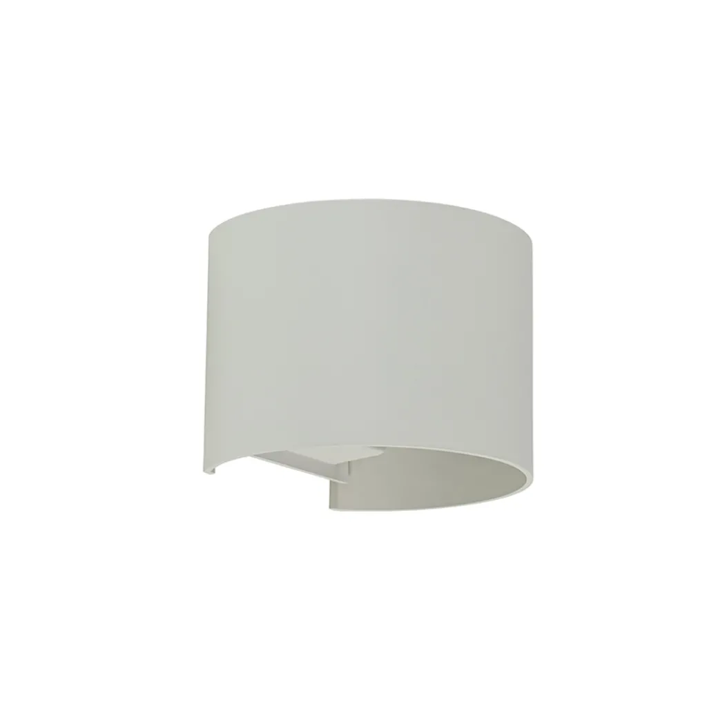Witte LED Buitenlamp IP54 afgerond wit>Straluma Fashion