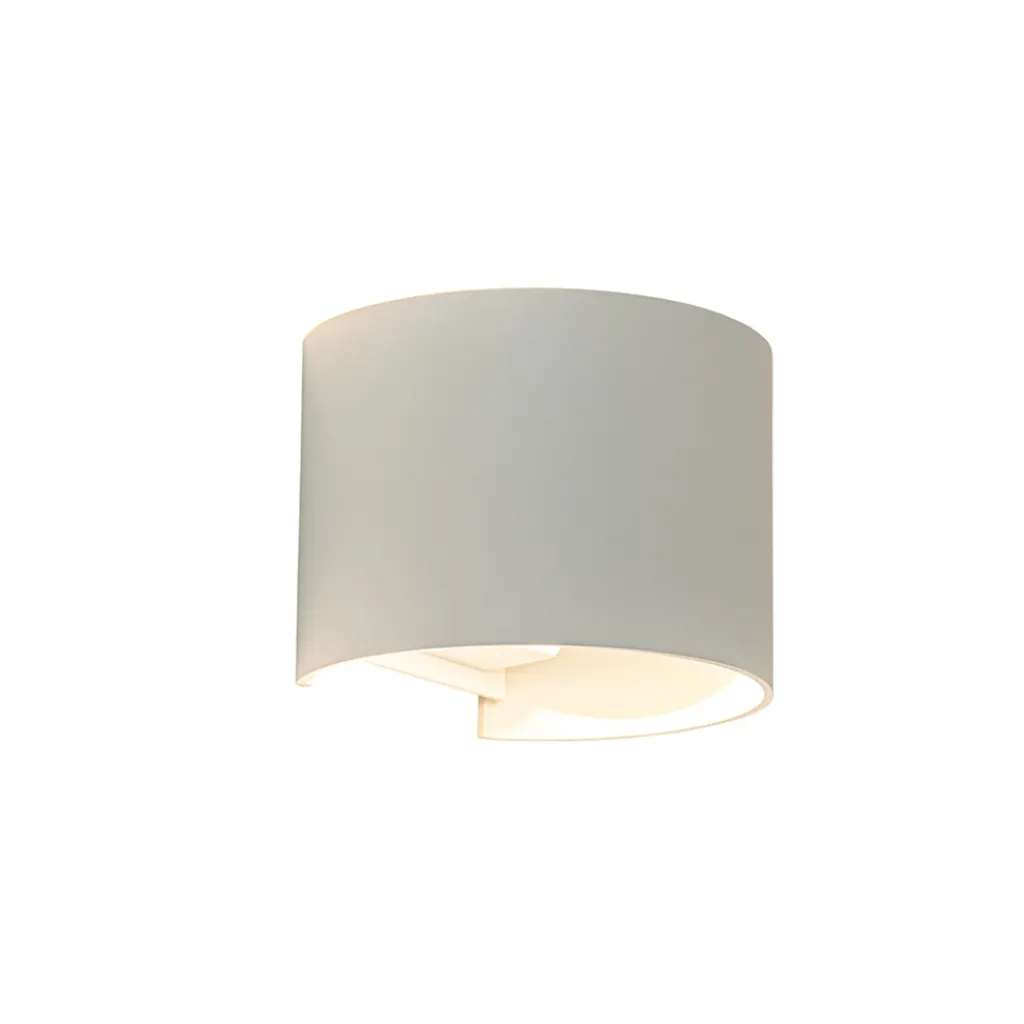 Witte LED Buitenlamp IP54 afgerond wit>Straluma Fashion