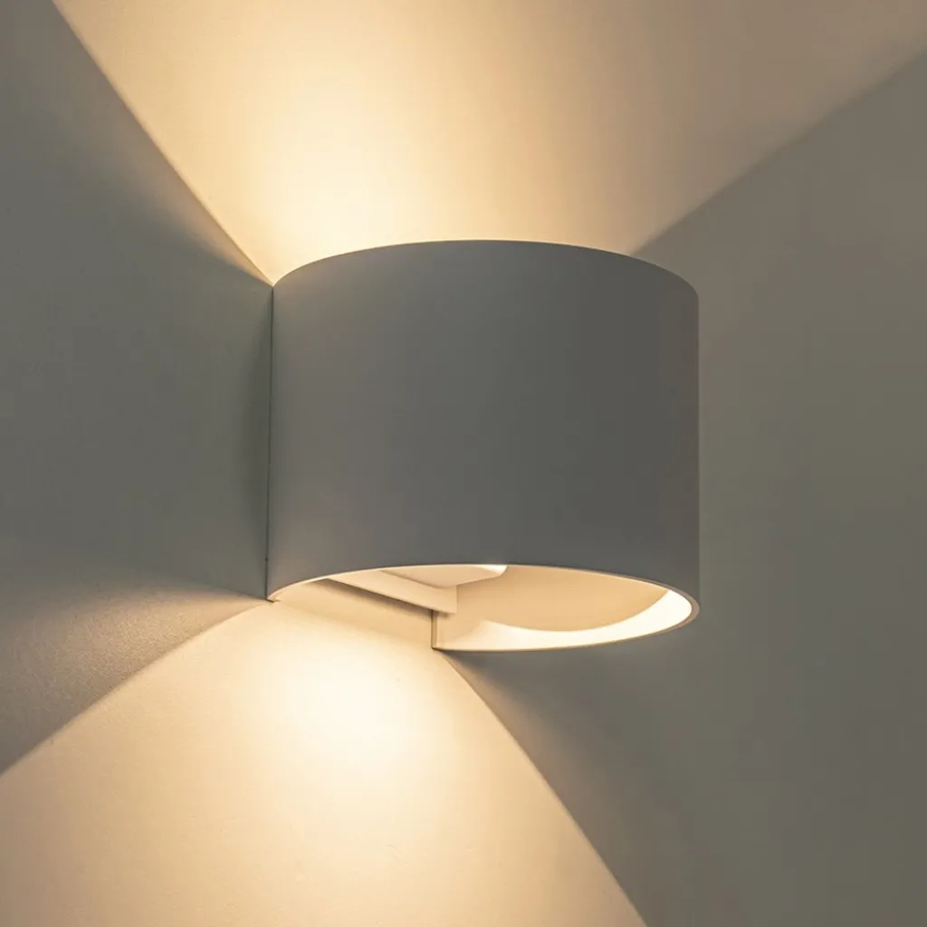 Witte LED Buitenlamp IP54 afgerond wit>Straluma Fashion
