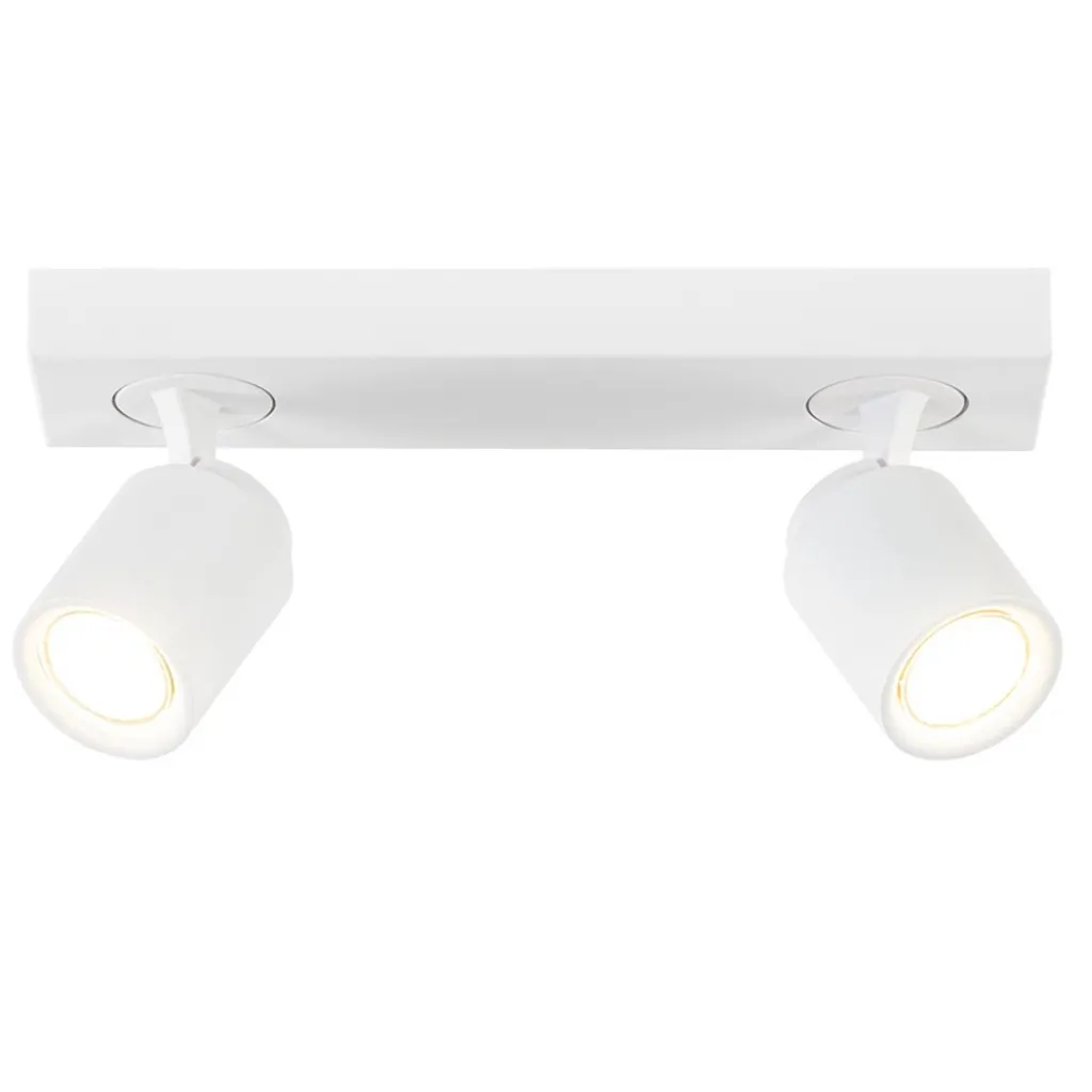 Witte 2-lichts opbouwspot GU10 verstelbaar>Straluma Outlet