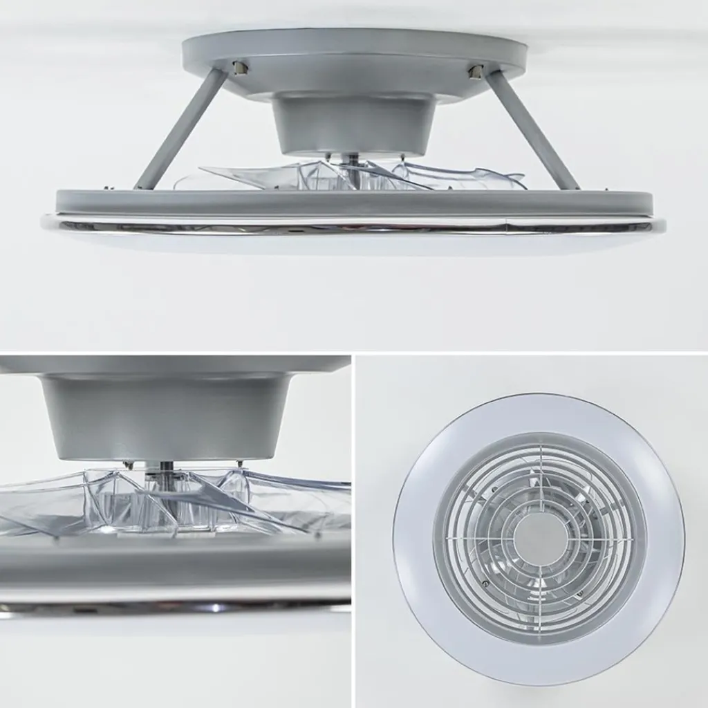 Zilveren ventilator inclusief LED klein>Straluma Best Sale