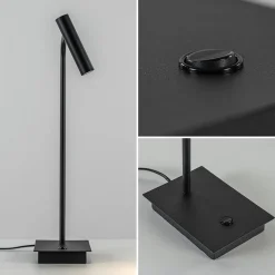 Zwarte bureaulamp met dimbaar LED verstelbaar><noscript><img width=