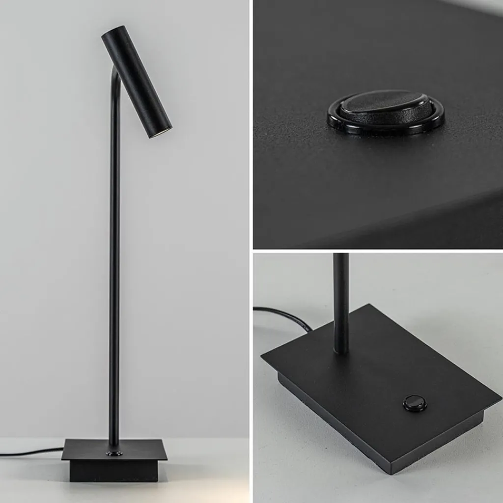 Zwarte bureaulamp met dimbaar LED verstelbaar>Straluma Discount