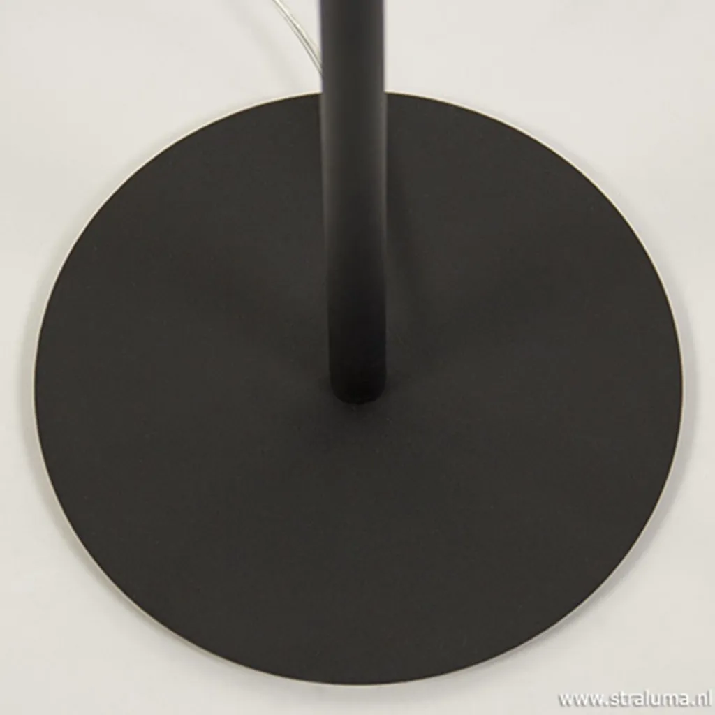 Zwarte krul vloerlamp LED dimbaar>Straluma Cheap