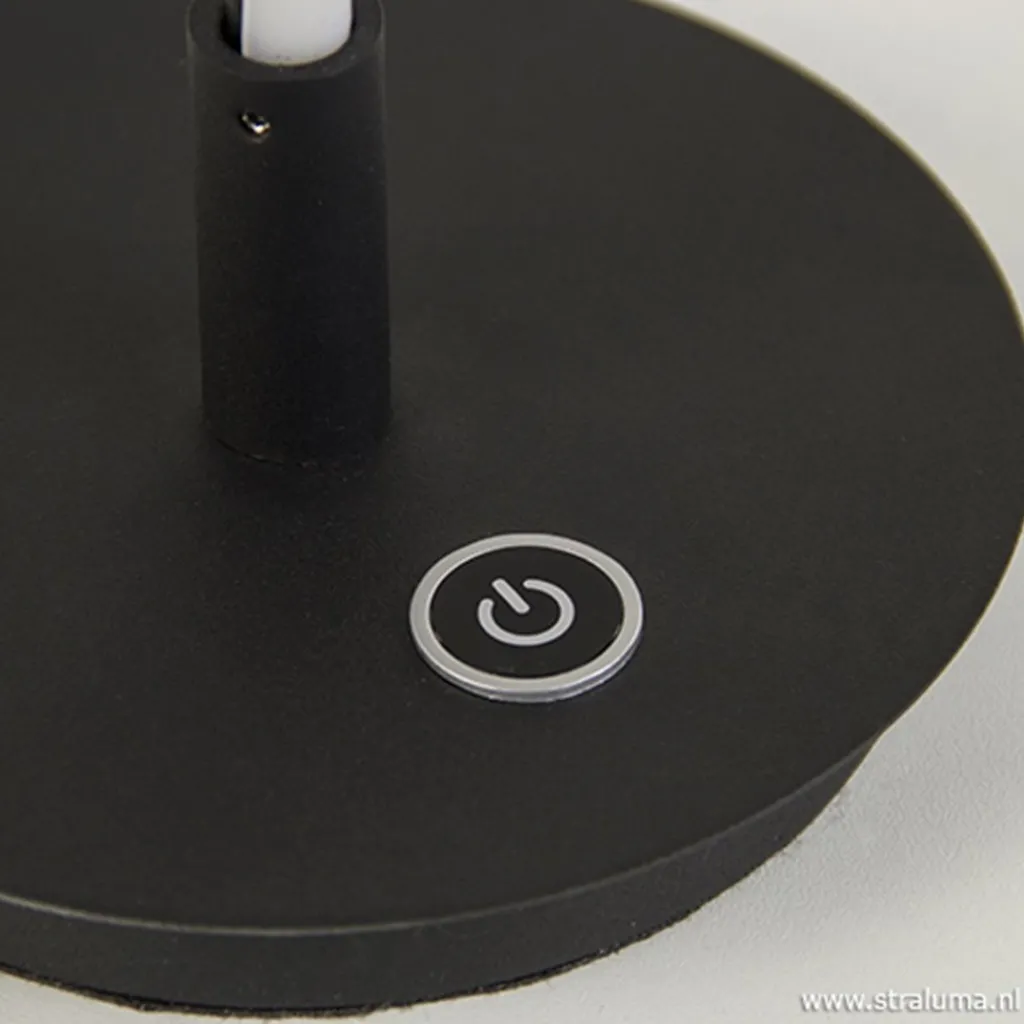 Zwarte LED tafellamp met touchdimmer>Straluma Sale
