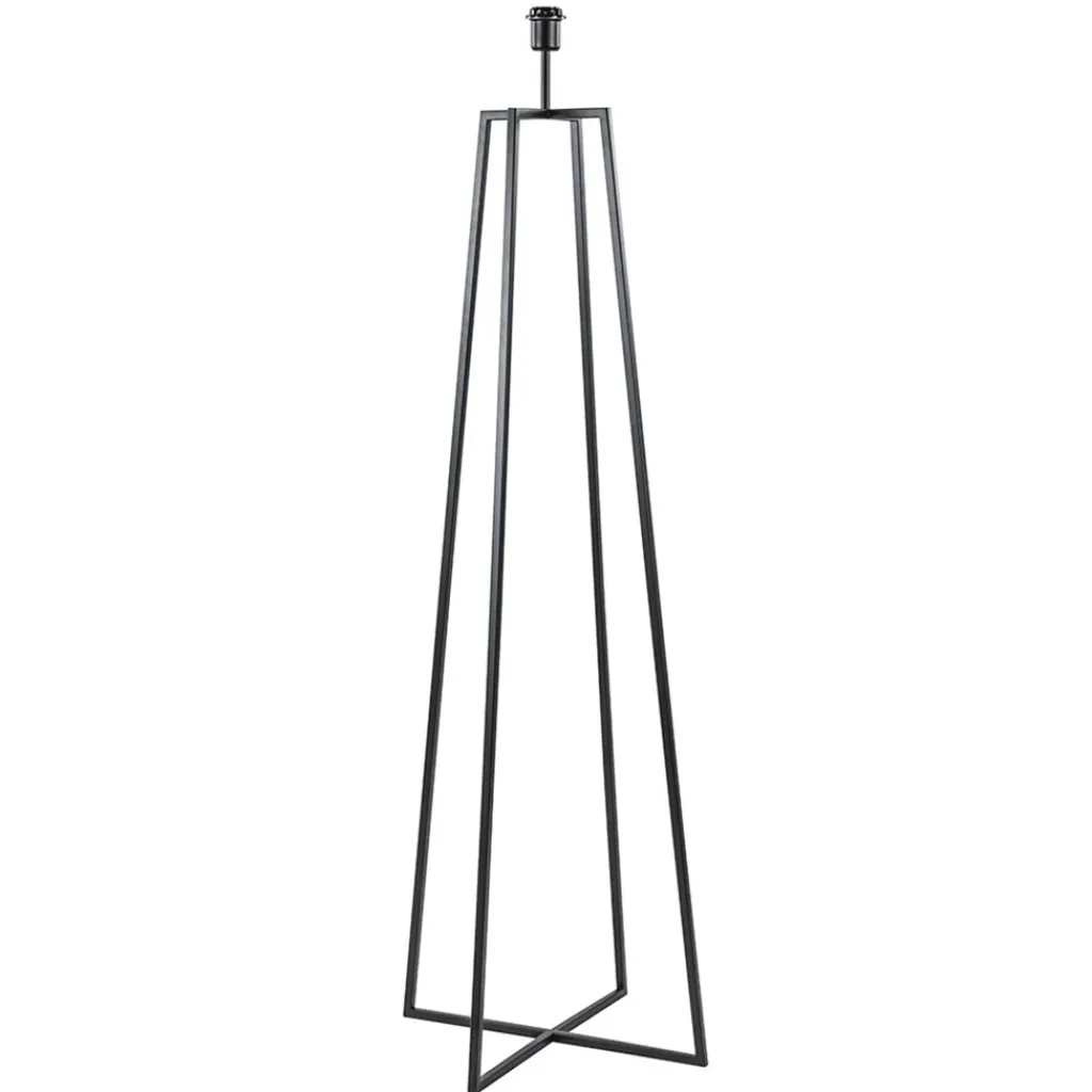 Zwarte vloerlamp modern frame excl. kap>Straluma Sale